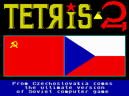 Tetris 2 (ZX Spectrum) screenshot: Title screen
