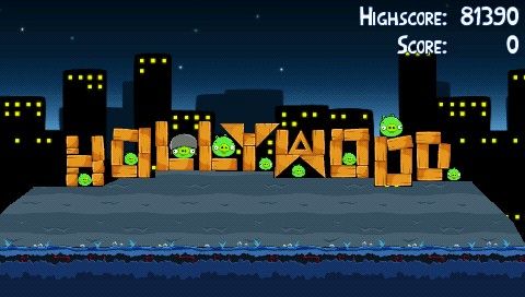 Angry Birds (PSP) screenshot: Hollywood