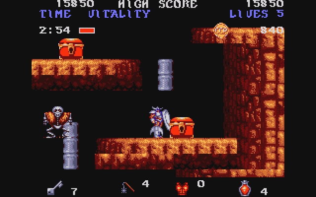 Black Tiger (Amiga) screenshot: Dungeon 2