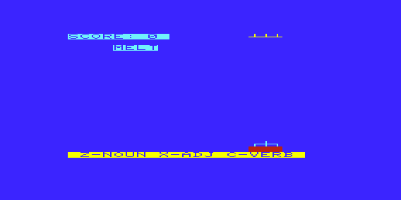 English Invaders (VIC-20) screenshot: Incoming Word