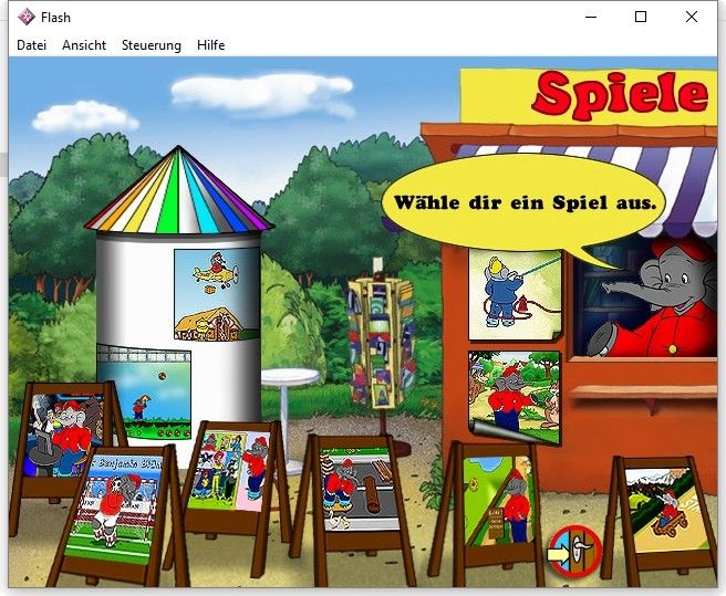 Benjamin Blümchen: Meine elefantenstarke Spielesammlung (Windows) screenshot: Menu