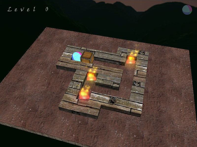 Fire (Windows) screenshot: The game levels are viewed in 3D mode by default
