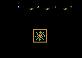 The Arcade Machine (Atari 8-bit) screenshot: Creating my own explosion shape