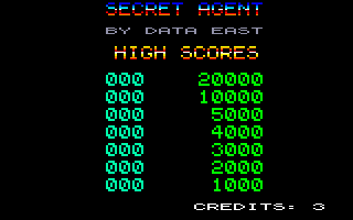 Sly Spy: Secret Agent (Amstrad CPC) screenshot: High scores