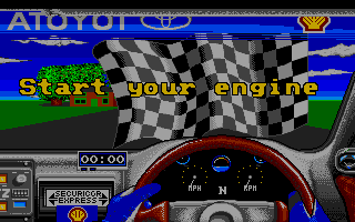 Toyota Celica GT Rally (Atari ST) screenshot: Gentlemen, start your engines!