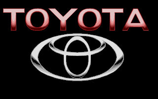 Toyota Celica GT Rally (Amiga) screenshot: Toyota logo