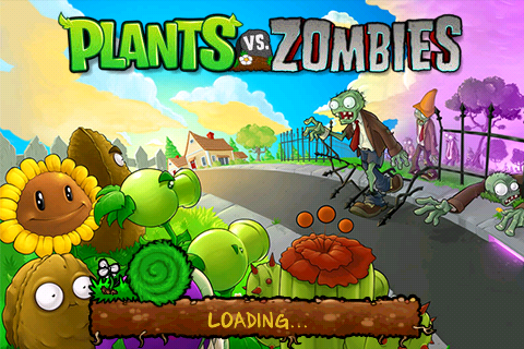 Plants vs. Zombies (iPhone) screenshot: Loading screen