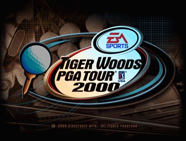 Tiger Woods PGA Tour 2000 (Windows) screenshot: The title screen