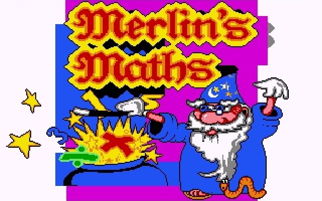Fun School: Maths (DOS) screenshot: Title screen (VGA)