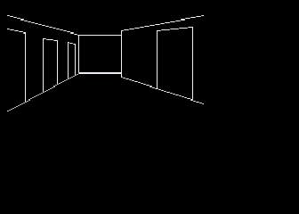 The Haunted Palace (Atari 8-bit) screenshot: In a Hallway