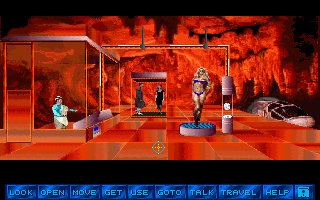 Martian Memorandum (DOS) screenshot: All these evil geniuses think about is sex