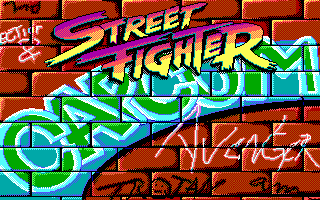 Street Fighter (DOS) screenshot: Loading screen (EGA)