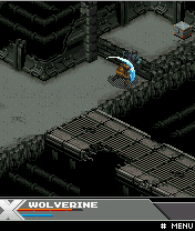 X-Men: The Last Stand (J2ME) screenshot: Wolverine slashes his opponents.
