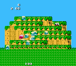 Rad Action (NES) screenshot: This is very tough - you can be killed the moment you appear in the level