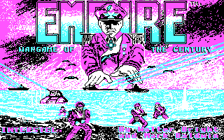 Empire: Wargame of the Century (DOS) screenshot: Title picture.