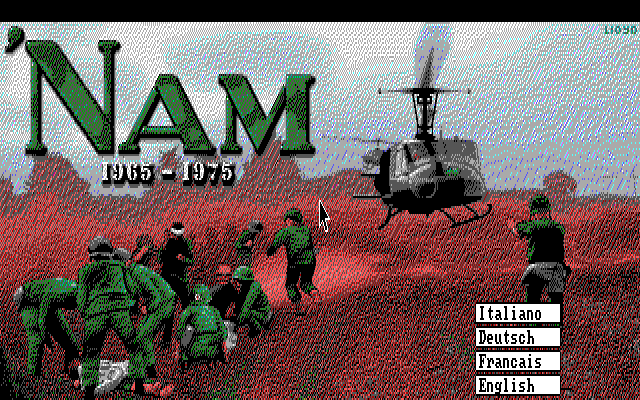 'Nam 1965-1975 (DOS) screenshot: Title Screen (EGA)