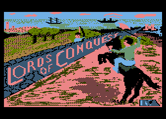 Lords of Conquest (Atari 8-bit) screenshot: Title