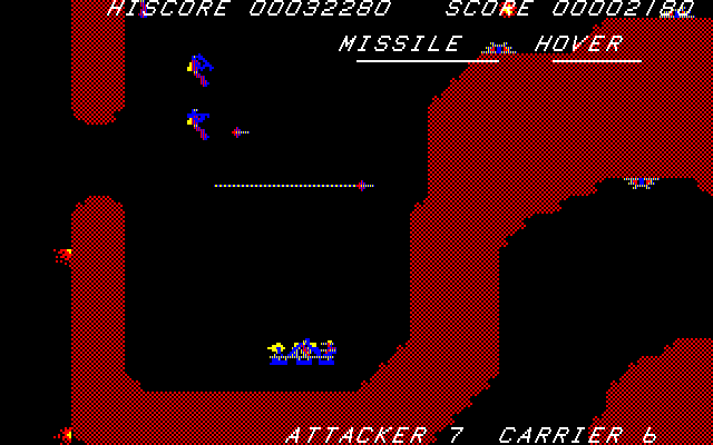 Hover Attack (PC-88) screenshot: Looks like I'm trapped here...