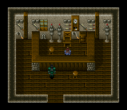 Dark Kingdom (SNES) screenshot: Weapon shop