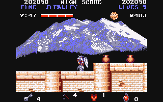 Black Tiger (Amiga) screenshot: Stage 5