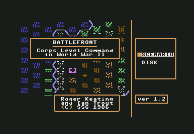 Battlefront (Commodore 64) screenshot: Title