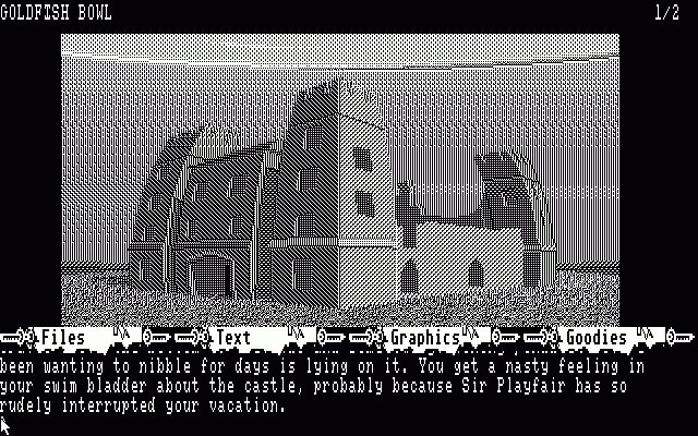 Fish (Atari ST) screenshot: Castle (high resolution)
