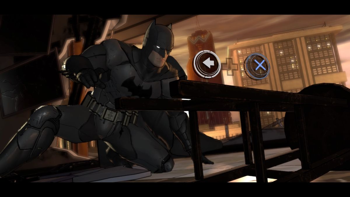 Batman: The Telltale Series - Episode Two of Five: Children of Arkham (PlayStation 4) screenshot: Penguin had some really buffed up security goons that don't go down easily