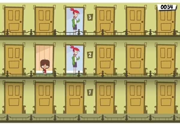 Toon Tastic (Windows) screenshot: Foster’s Home for Imaginary Friends: Door To Door<br>This is a Concentration style game