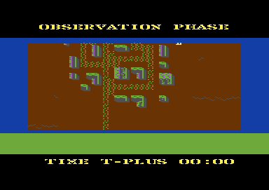 Field of Fire (Commodore 64) screenshot: Beginning in the observation phase