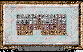 Sarakon (DOS) screenshot: Matching tiles...