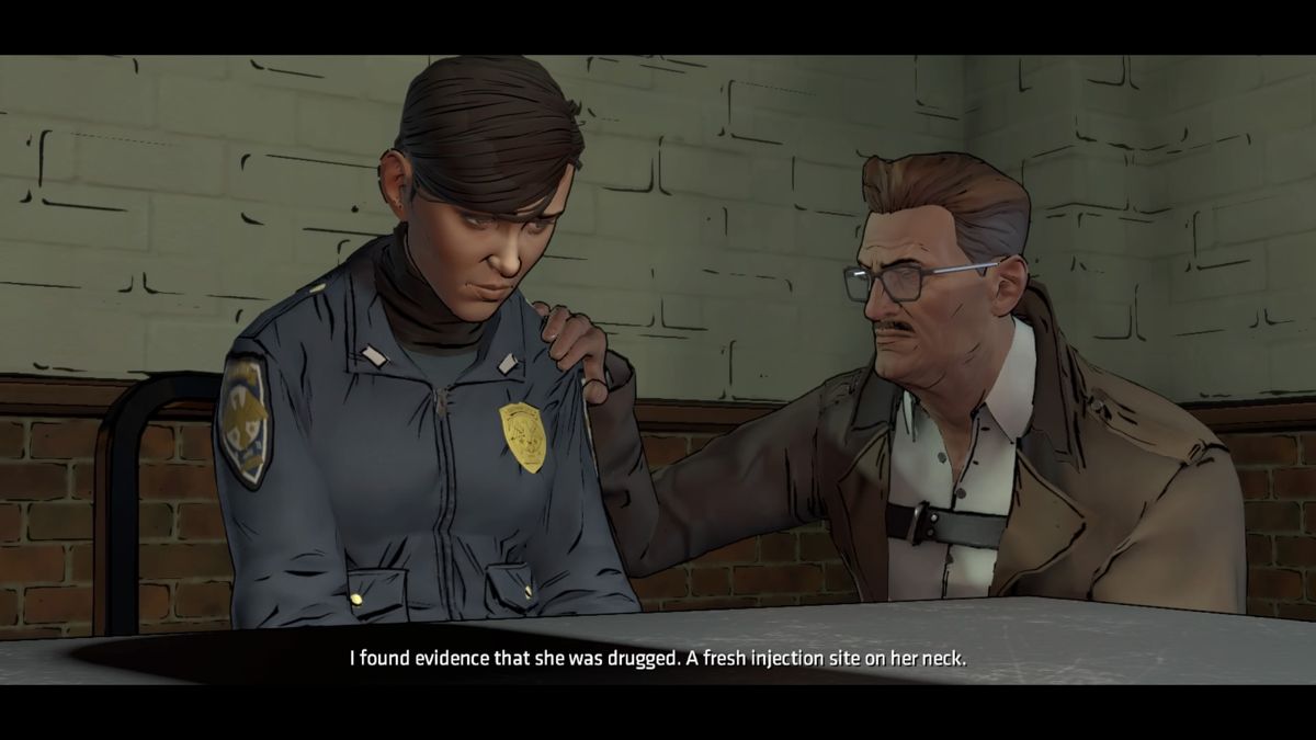 Batman: The Telltale Series - Episode Two of Five: Children of Arkham (PlayStation 4) screenshot: It would appear she was under influence when pulling the trigger