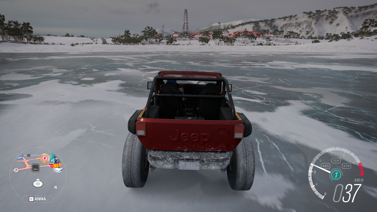 Forza Horizon 3 (Windows Apps) screenshot: Jeep Trailcat on Blizzard Mountain