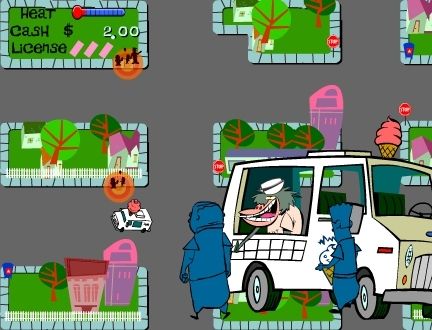 Toon Tastic (Windows) screenshot: I Am Weasel: Beat The Heat<br>The baboon has found the waiting customers but there are more customers waiting