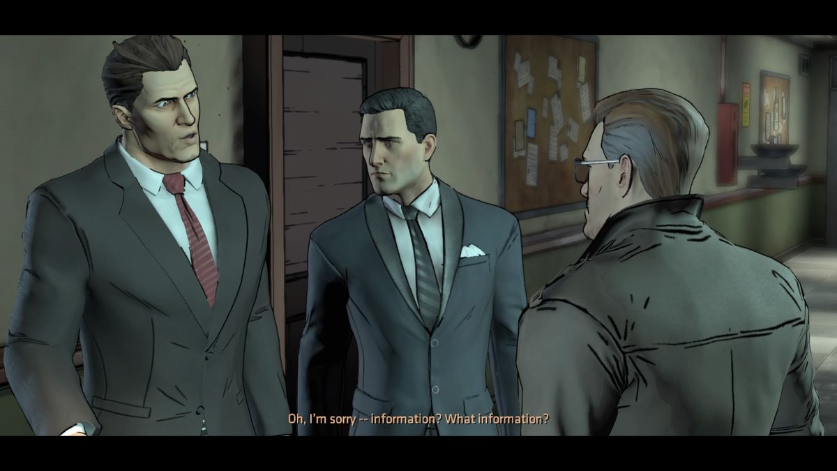 Batman: The Telltale Series - Episode Two of Five: Children of Arkham (PlayStation 4) screenshot: Bruce on his way to talk to Falcone