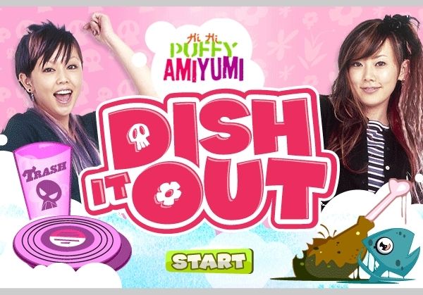 Toon Tastic (Windows) screenshot: Hi Hi Puffy Ami Yumi: Dish It Out.The title screen