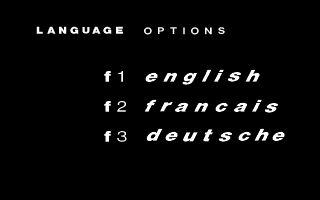 RoboCop 3 (DOS) screenshot: Language selection
