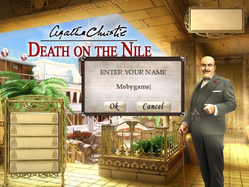 Agatha Christie: Death on the Nile (Macintosh) screenshot: Player name