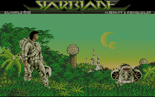 StarBlade (Amiga) screenshot: Title