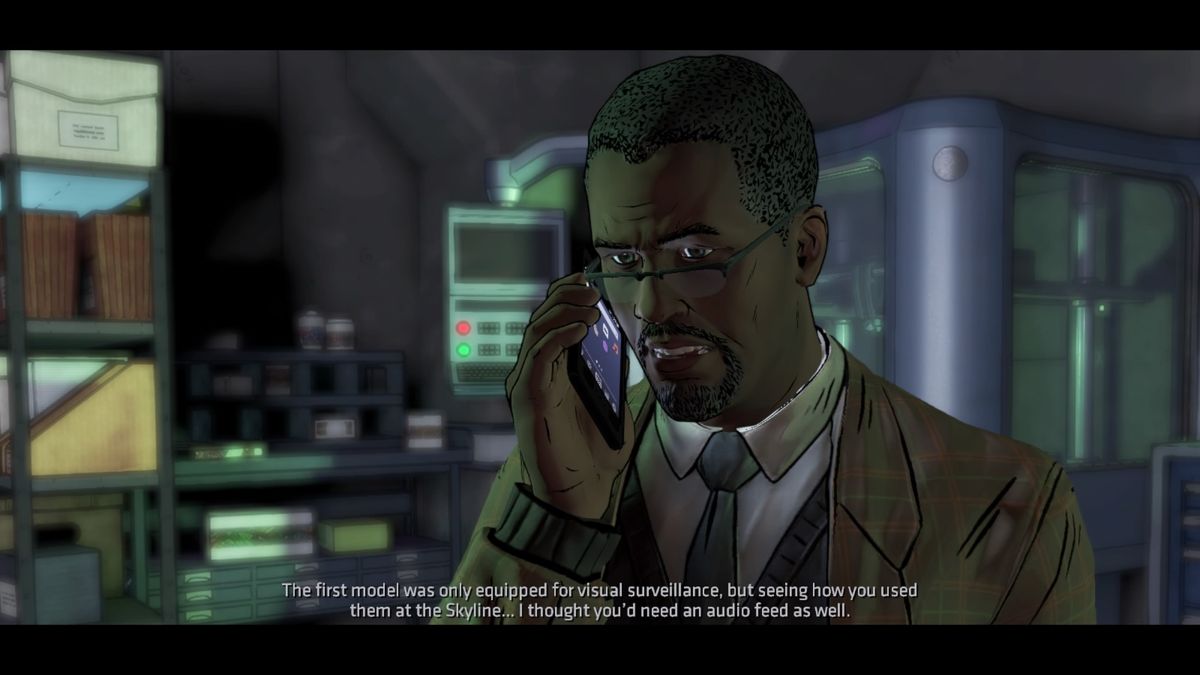 Batman: The Telltale Series - Episode Three of Five: New World Order (PlayStation 4) screenshot: Batman's tech guy