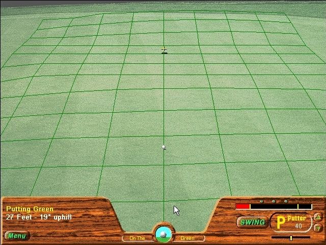 Picture Perfect Golf (Windows 3.x) screenshot: The Practice Green