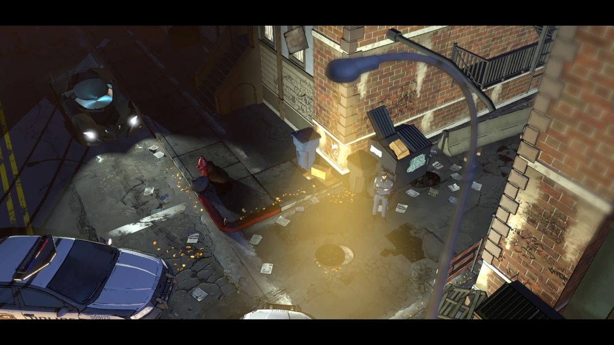 Batman: The Telltale Series - Episode Three of Five: New World Order (PlayStation 4) screenshot: Arriving at the second crime scene