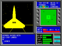 Tau Ceti: The Lost Star Colony (ZX Spectrum) screenshot: This is something big ....