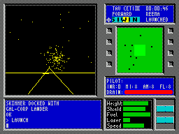 Tau Ceti: The Lost Star Colony (ZX Spectrum) screenshot: ... and destroyed
