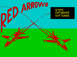 Red Arrows (ZX Spectrum) screenshot: This screen displays while the game loads