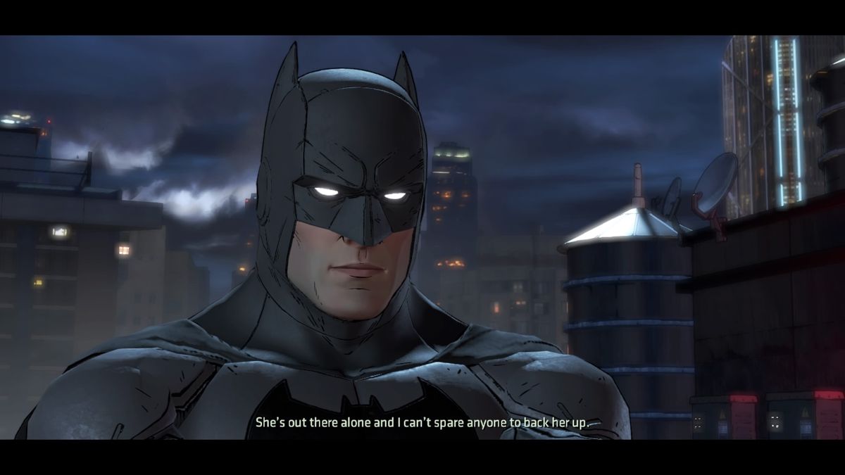 Batman: The Telltale Series - Episode Three of Five: New World Order (PlayStation 4) screenshot: Guess officer Montoya is trying to be a hero on her own... better go and lend her a hand