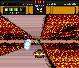 HyperZone (SNES) screenshot: The second level