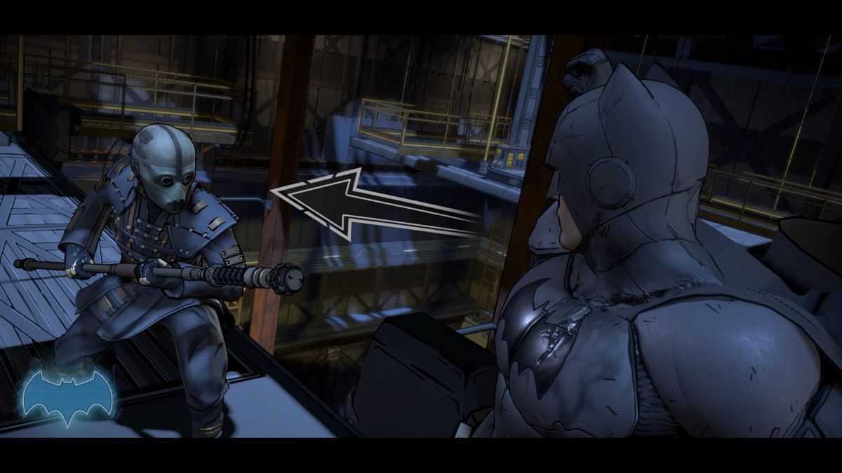 Batman: The Telltale Series - Episode Three of Five: New World Order (PlayStation 4) screenshot: Batman versus Lady Arkham