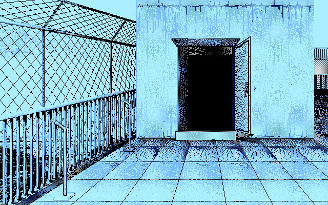 Shizuku (PC-98) screenshot: Roof