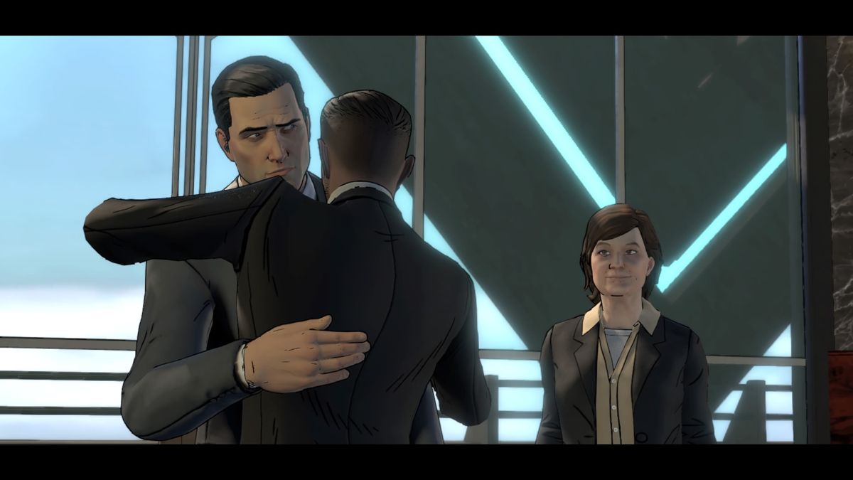 Batman: The Telltale Series - Episode Three of Five: New World Order (PlayStation 4) screenshot: Keeping your friends close, but keeping your enemies even closer