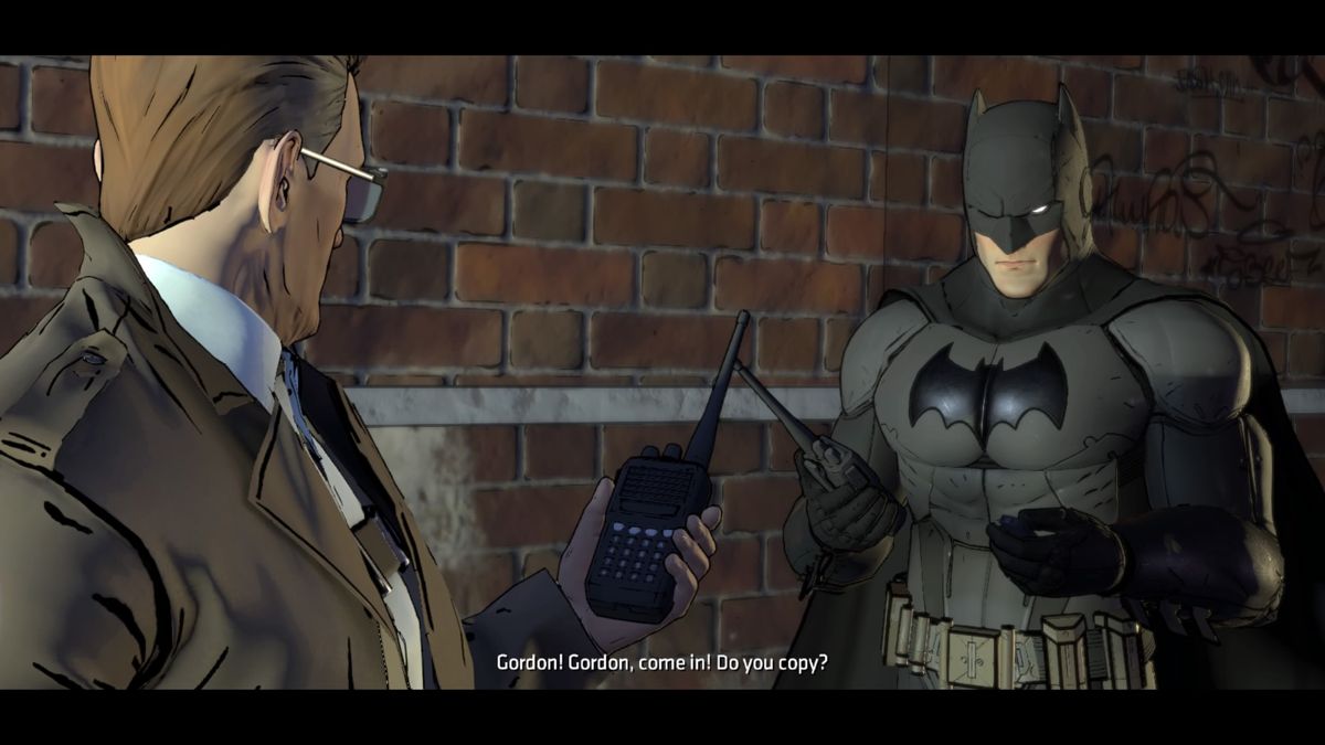 Batman: The Telltale Series - Episode Three of Five: New World Order (PlayStation 4) screenshot: Informing Gordon of a leak in the police department